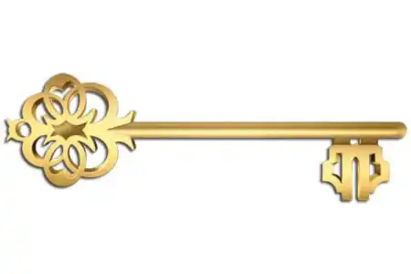 No Tarô Cigano a carta sucesso é representado por uma chave.