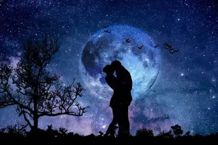Feitiço do amor, ritual a realizar no primeiro dia da Lua Nova, de preferência quando Vênus se encontrar no signo de Aquário.