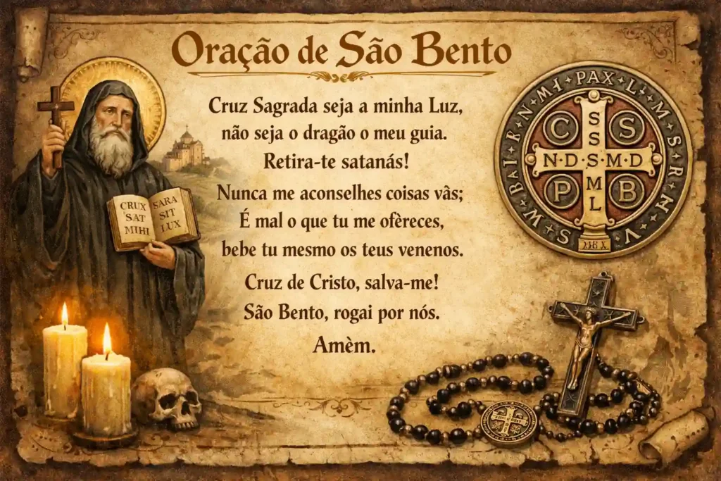 Oração de São Bento ilustrada