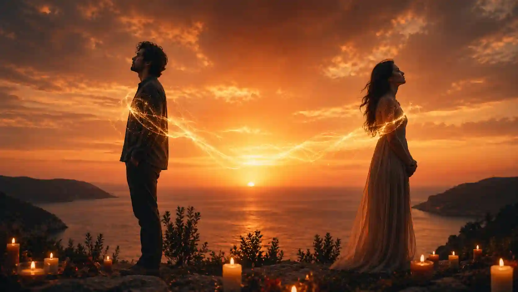 No amor saudade que aperta